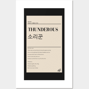 NOEASY- Thunderous Poster Posters and Art